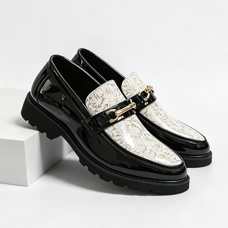 Men Formal Wear Shoes - Mocasines de hombre de dos tonos