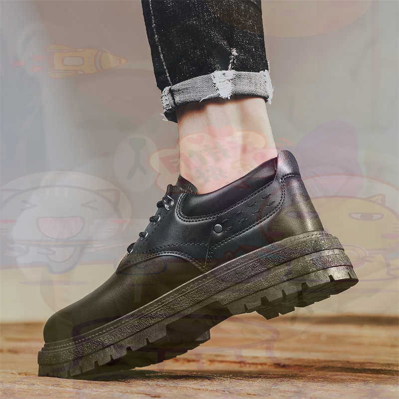 Large Men Formal Wear - Zapatillas deportivas de cuero Natural oscuro