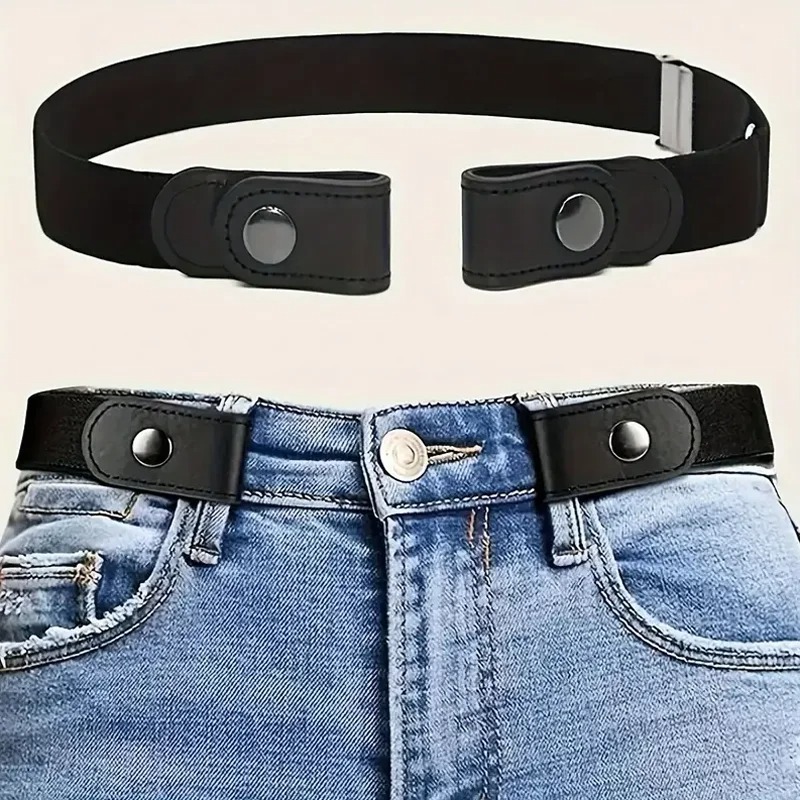 Men'S Formal Wear Belt - Cinturón elástico ajustable de lona, cinturón