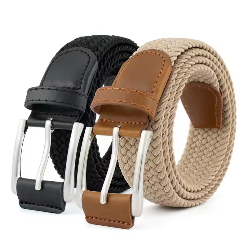 Men'S Formal Wear Belt - 1 Uds nuevo cinturón tejido elástico