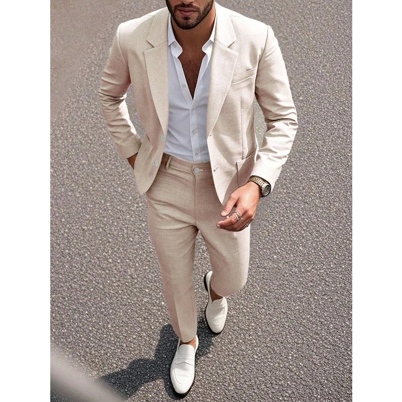 Conjunto de Traje y Pantalones - Large Men Formal Wear reseña y precio