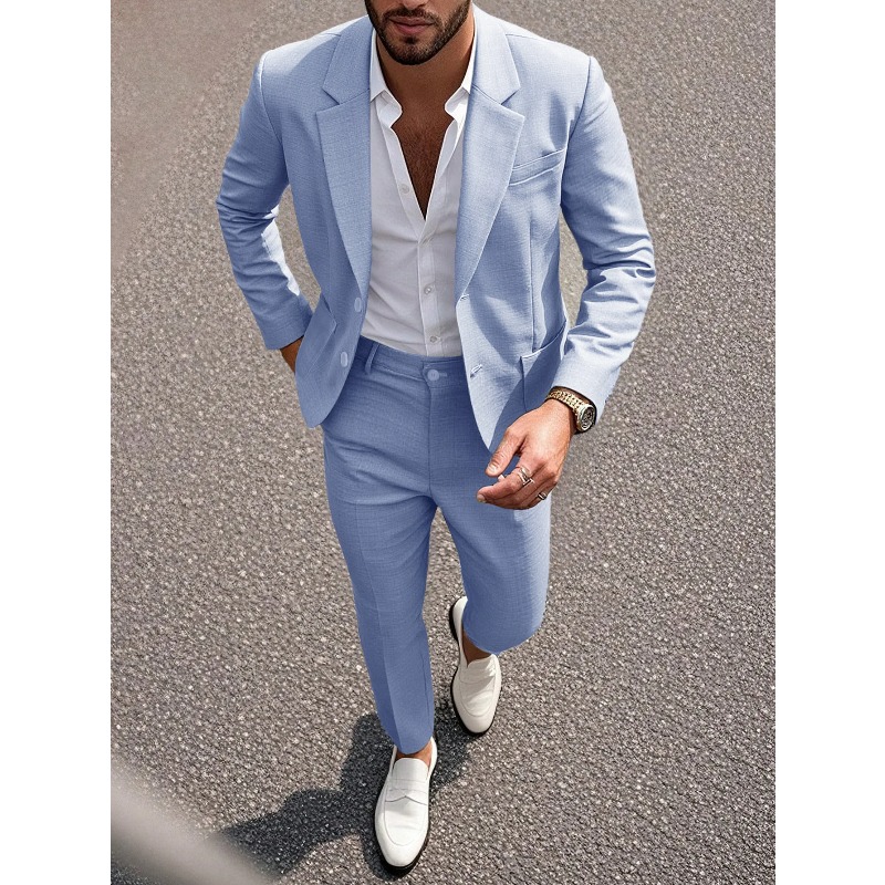 Conjunto de Traje y Pantalones - Large Men Formal Wear reseña y precio
