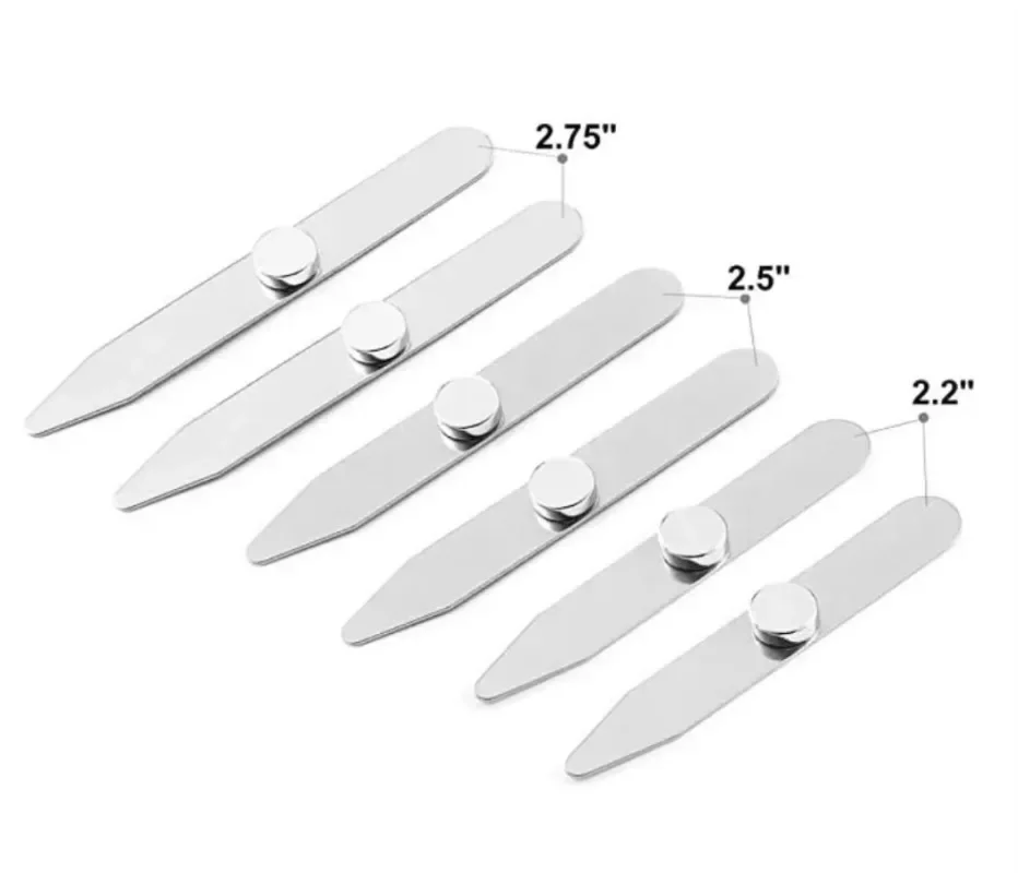 6Pcs Stainless Steel Collar St - Collar Stay Metal reseña y precio