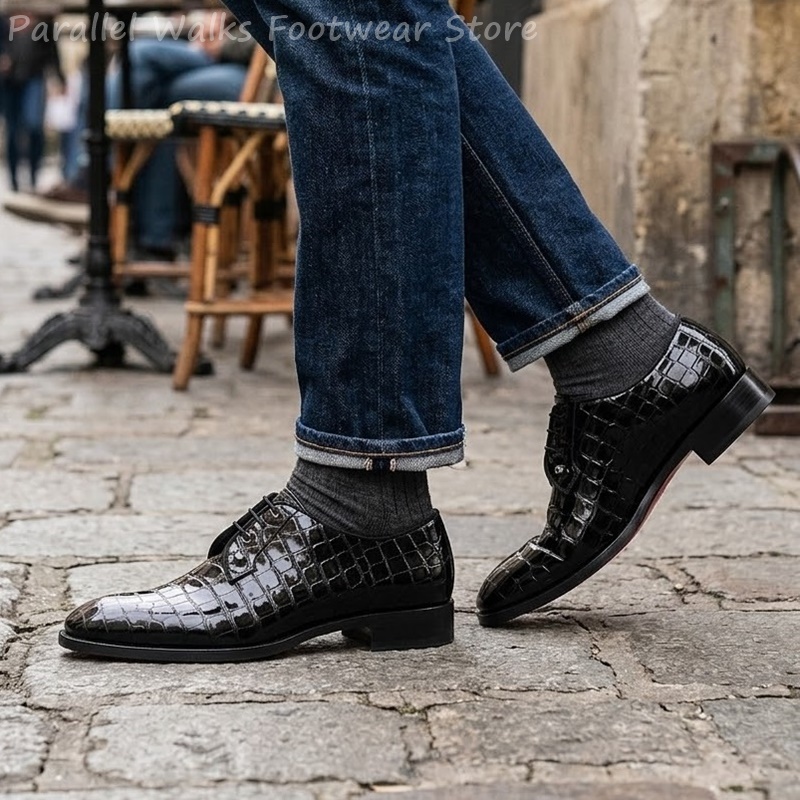 Zapatos Oxford de charol para  - Patent Leather Oxford reseña y precio