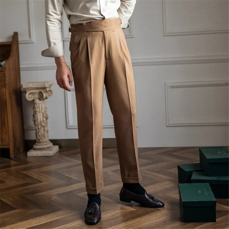 Pantalones de Traje para Hombr - Men'S Formal Wear Belt reseña y precio