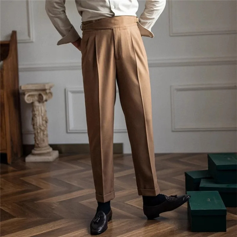 Pantalones de Traje para Hombr - Men'S Formal Wear Belt reseña y precio