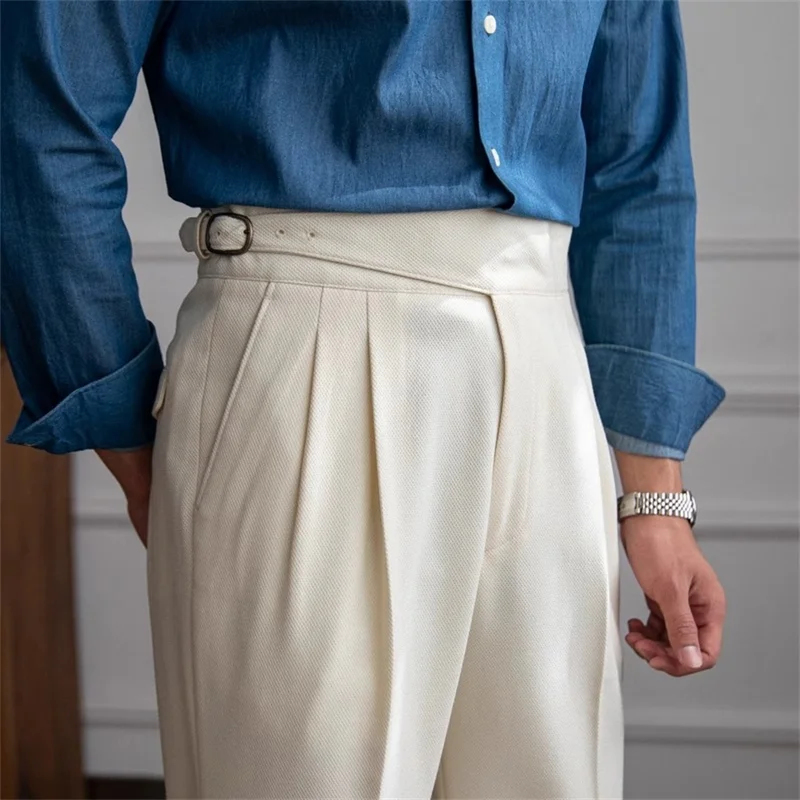 Pantalones de Traje para Hombr - Men'S Formal Wear Belt reseña y precio