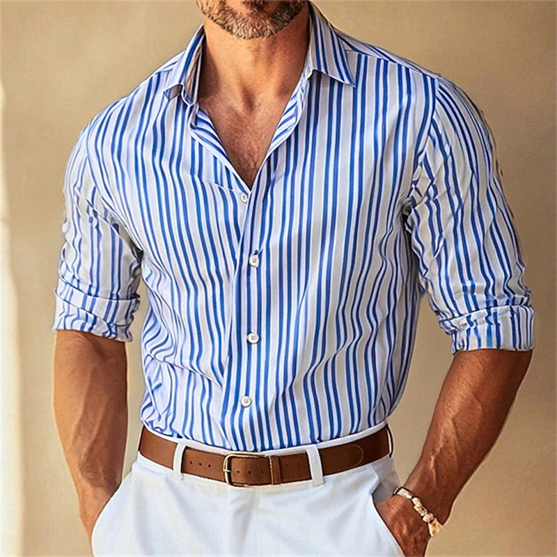 Camisa de Manga Larga con Cuel - Large Men Formal Wear reseña y precio