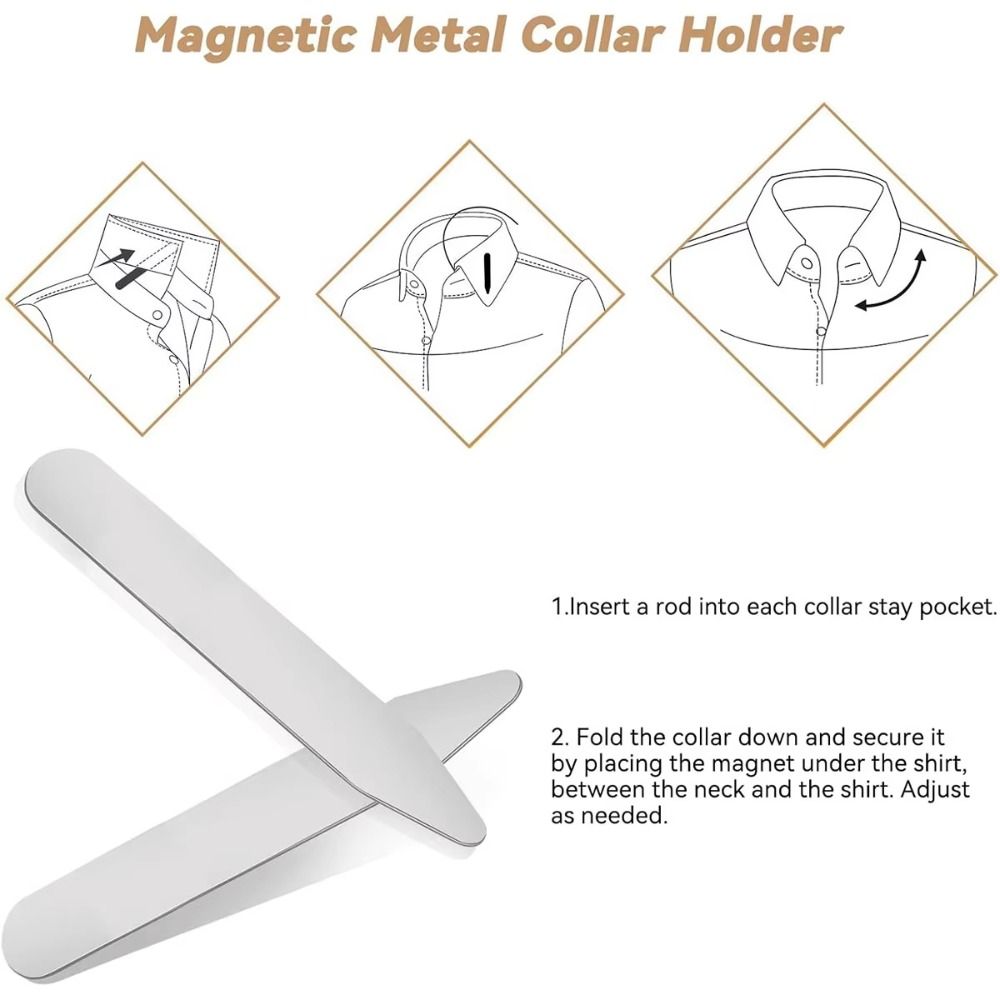6 Piezas de Soportes Magnético - Collar Stay Metal reseña y precio