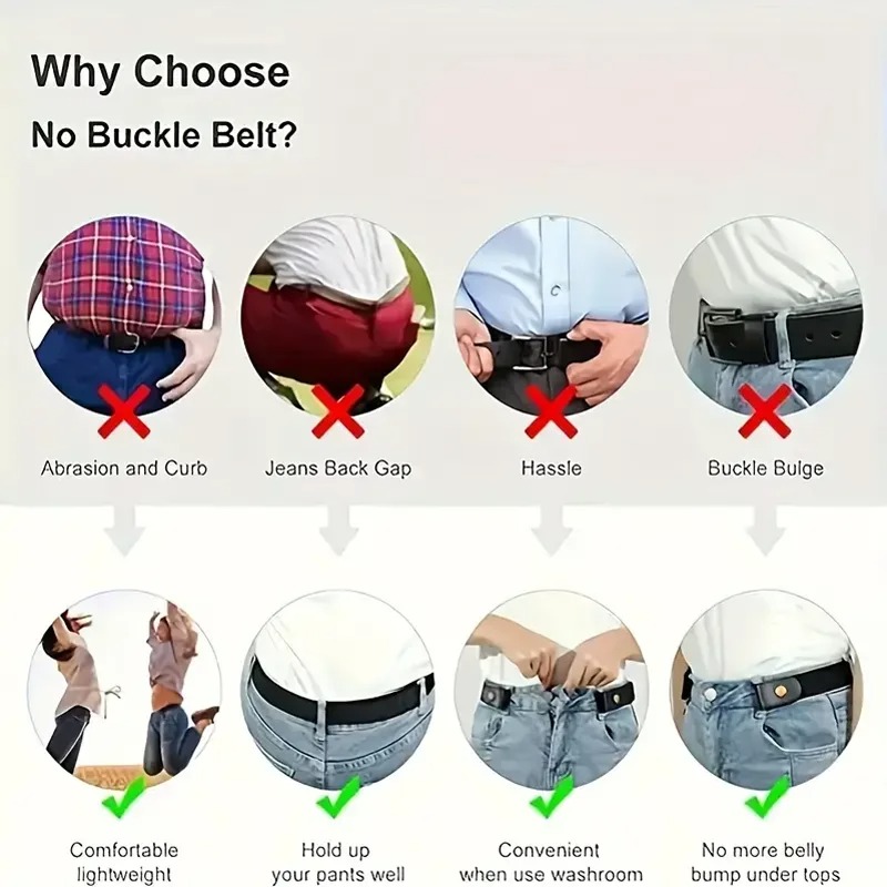 Cinturón elástico ajustable de - Men'S Formal Wear Belt reseña y precio