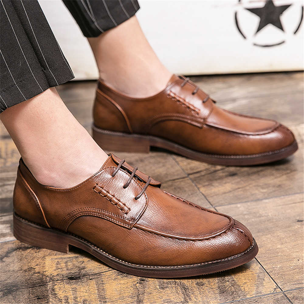 Zapatos elegantes antideslizan - Large Men Formal Wear reseña y precio