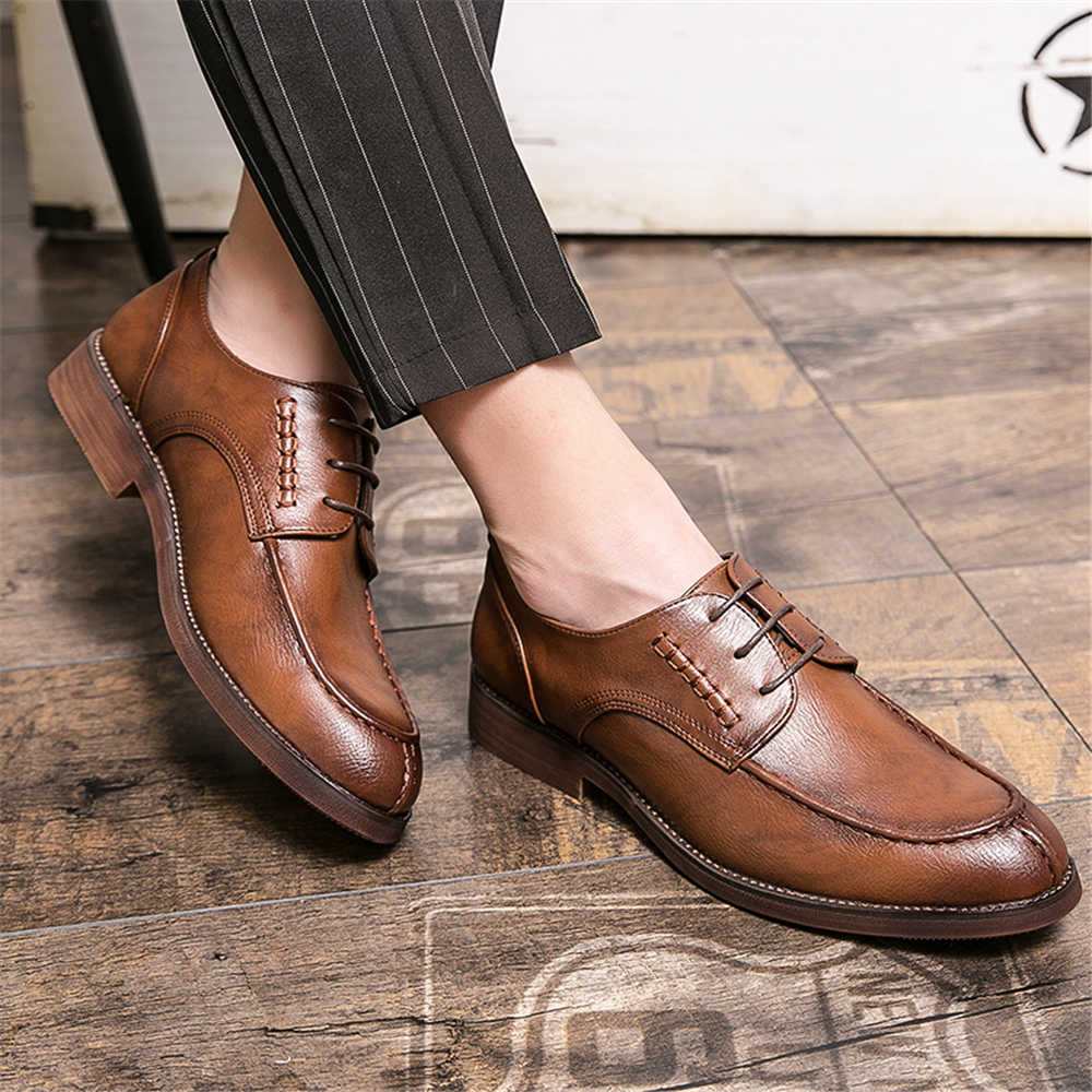 Zapatos elegantes antideslizan - Large Men Formal Wear reseña y precio
