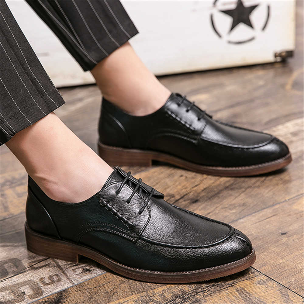 Zapatos elegantes antideslizan - Large Men Formal Wear reseña y precio