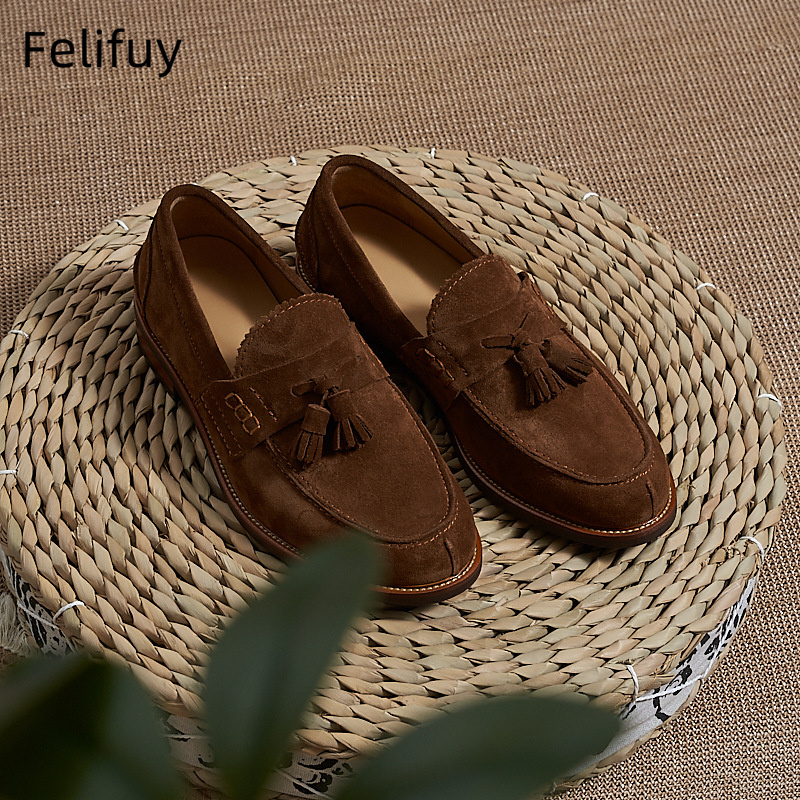 Nuevos mocasines planos marron - Men Formal Wear Shoes reseña y precio