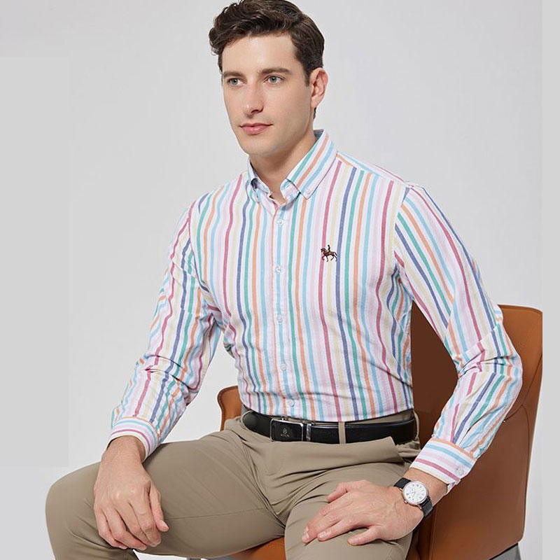 Camisa de manga larga Oxford p - Large Men Formal Wear reseña y precio