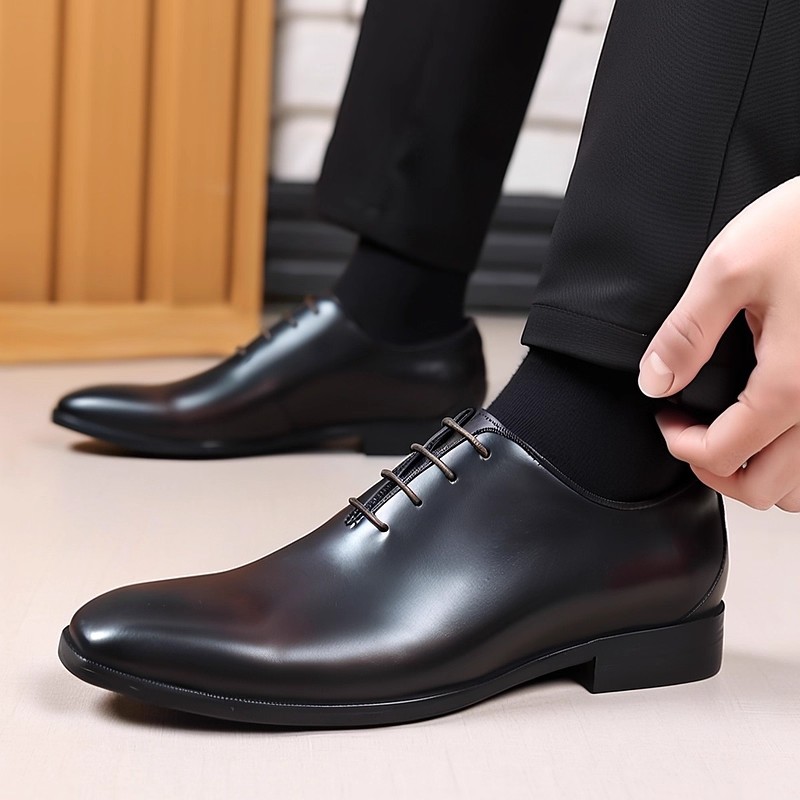 Zapatos Oxford de Cuero Genuin - Men'S Luxury Formal Wear Brands reseña y precio