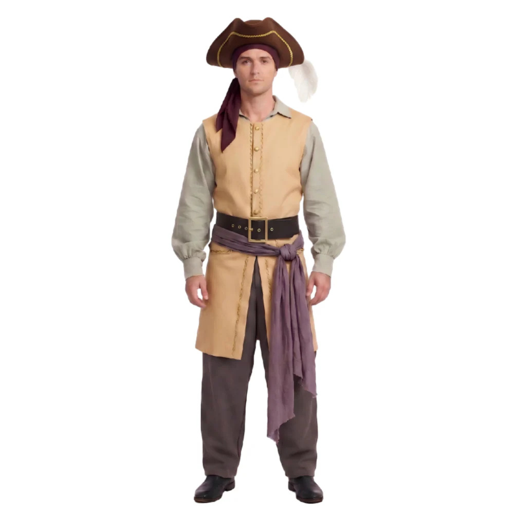 Disfraz de Pirata del Capitán  - Men'S Formal Wear Belt reseña y precio